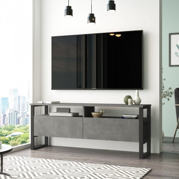 Luvio mediebenk 11 - Sølv/svart Luvio mediebenk 11 - Sølv/svart