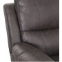 Enjoy Hollywood recliner sofa - 3-seter (el) i mrkebrunt mikrofiber
