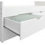 Alba seng med oppbevaring 90 x 200 cm - Hvit