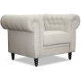 Ashford chesterfield lenestol - Beige Lin