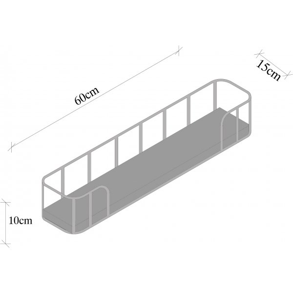 Syringa vegghylle - Sort/natur Syringa vegghylle - Sort/natur