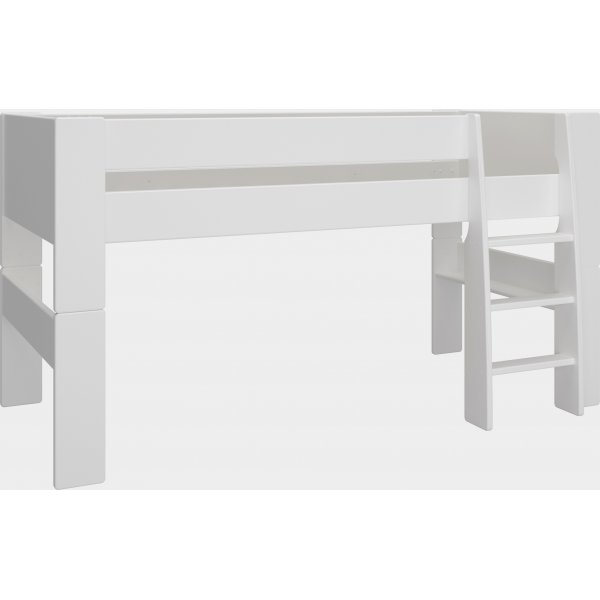 For barn loftseng 90 x 200 cm - Ren hvit