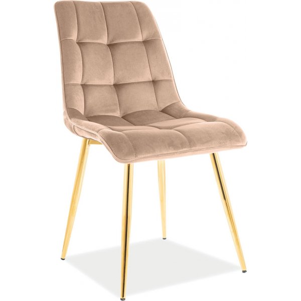 Elegant spisestuestol - Beige/gull