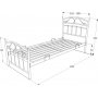 Sng Yeadon 90x200 cm - Sort