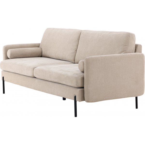Antibes 2-seters sofa - Beige/Sort Antibes 2-seters sofa - Beige/Sort