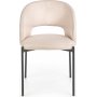 Cadeira spisestol i beige stoff