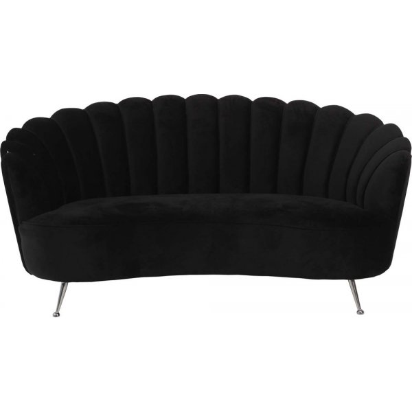 Signy 2-seter sofa - Svart velur