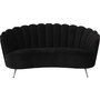 Signy 2-seter sofa - Svart velur