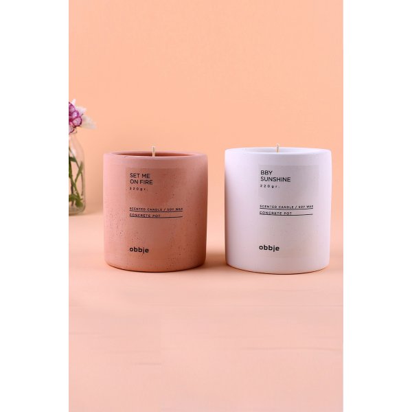 Watch Me Burn duftlys hyt - Beige