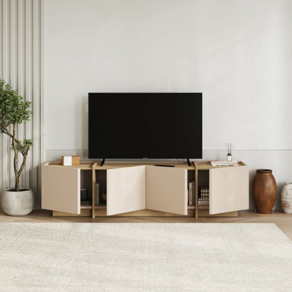 TV-stativ Lorensa 180 cm - Safir Eik