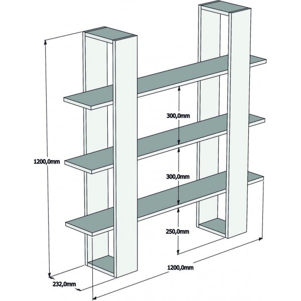 Ada bokhylle - Valnøtt Ada bokhylle - Valnøtt