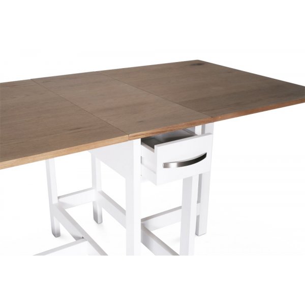 Fårö klaffbord - Hvit/eikefiner Fårö klaffbord - Hvit/eikefiner