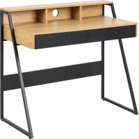Reece skrivebord | datamaskinbord - eik/svart (100 cm) Reece skrivebord | datamaskinbord - eik/svart (100 cm)