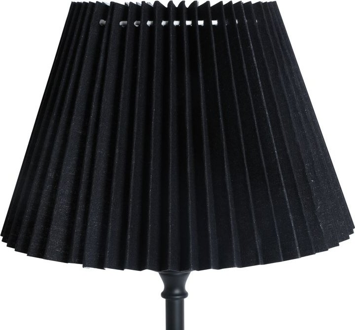 Plissert lampeskjerm 10/16 | H12 cm - Sort - Lampeskjermer