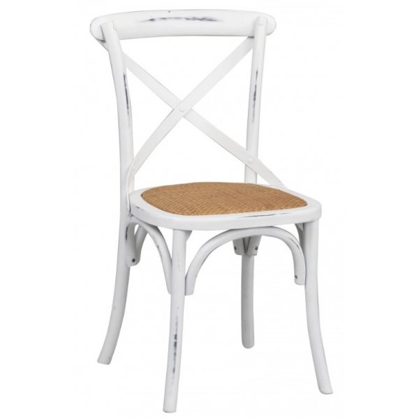 Gaston stol - Antikkhvit + M�belf�tter