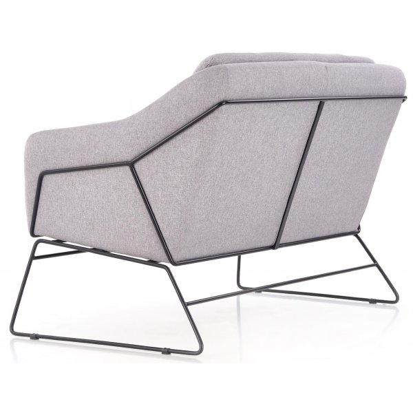 Regina XL sofa - Lys gr/svart