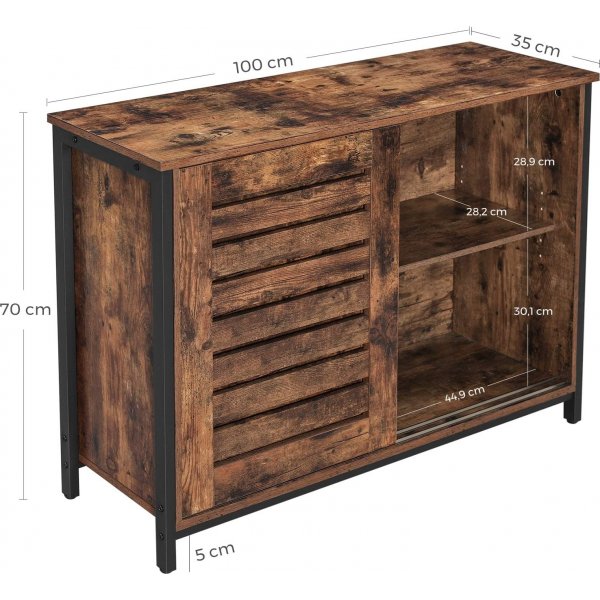 Vilgot skap - Brun/svart