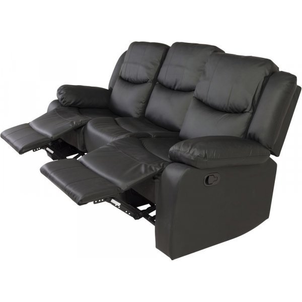 reclinersofa Rochelle - Svart PU