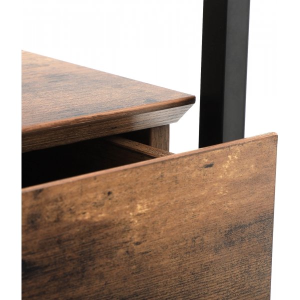 Eddie sidebord 43 x 43 cm - Brun/svart