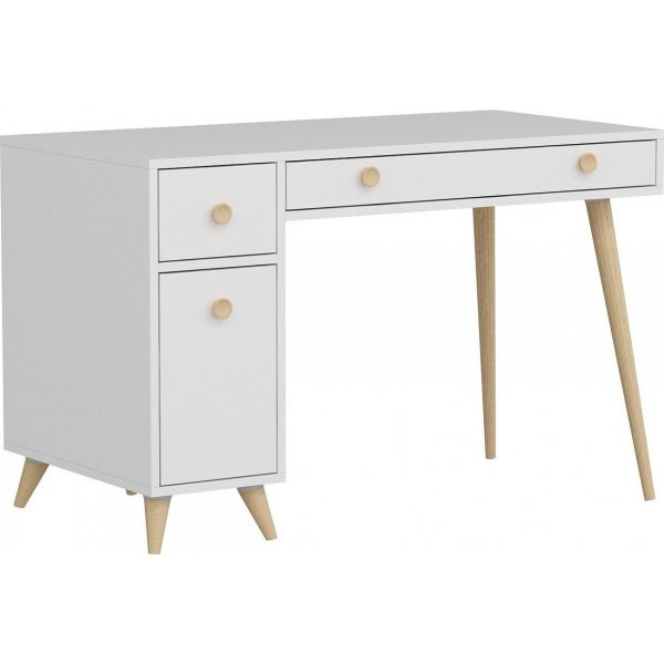Inert skrivebord - Hvit/eik Inert skrivebord - Hvit/eik