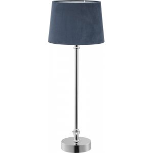 Liam bordlampe - Bl/krom - 59 cm