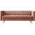 Toto 3-seters sofa - Rosa / Messing