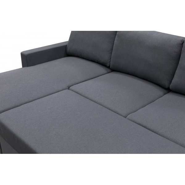 Sovesofa U-modell mørkegrå - Tärnö + Tekstilrens for møbler Sovesofa U-modell mørkegrå - Tärnö + Tekstilrens for møbler