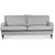 Howard London Premium 4-seters rett sofa - Valgfri farge! + Mbelpleiesett for tekstiler