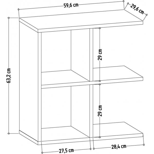 Hamlet sidebord - Antrasitt/hvit Hamlet sidebord - Antrasitt/hvit