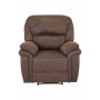 Reclinerlenestol Riverdale - Brun (Mikrofiber)