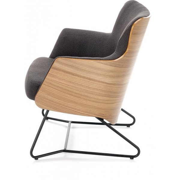 Lenestol Relax - Grå og valnøtt Lenestol Relax - Grå og valnøtt