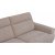 Amsterdam beige 3-seters sofa med hy rygg