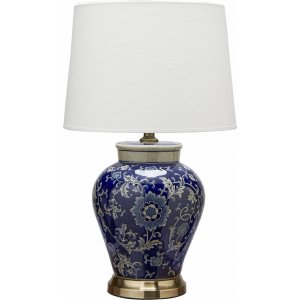 Fang Hong bordlampe - Mrk bl/hvit - 58 cm