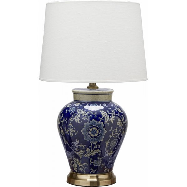 Fang Hong bordlampe - Mrk bl/hvit - 58 cm
