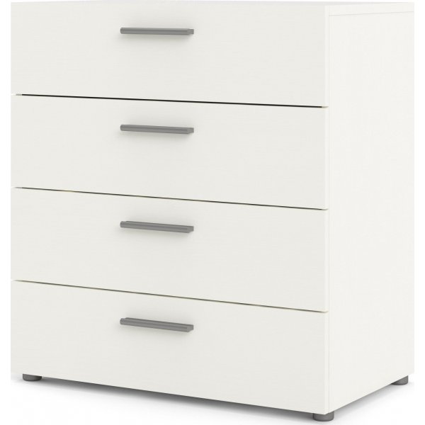 Pepe bred kommode med 4 skuffer - Hvit boks Pepe bred kommode med 4 skuffer - Hvit boks