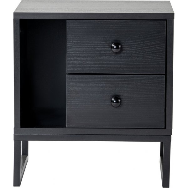 Glimmer nattbord - Sort tre/sort Glimmer nattbord - Sort tre/sort