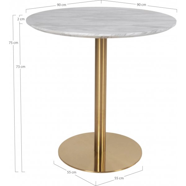 Bolzano spisestuesett - Hvit/grå Bolzano spisestuesett - Hvit/grå