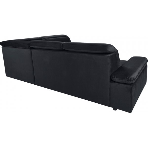 Darby hjørnesovesofa høyre - Svart Darby hjørnesovesofa høyre - Svart
