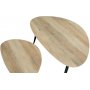 Smokey spillebord 90x60 | 60x40 cm - Gr/svart