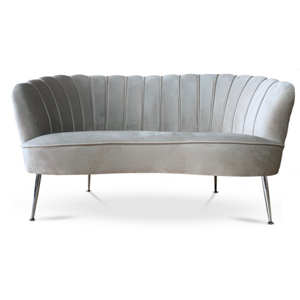 Snckan 2-seter sofa - Grbeige flyel / Krom
