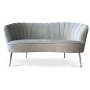 Snckan 2-seter sofa - Grbeige flyel / Krom
