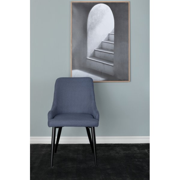 Paradis spisestol - Blå/svart Paradis spisestol - Blå/svart