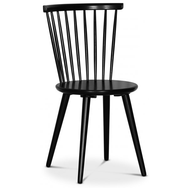 Fr spisegruppe; klaffbord med 4 svarte Castor pinnestoler + 3.00 x Mbelftter