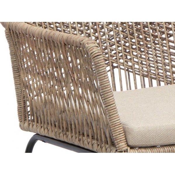 Matstol f�r utomhus - Karmstol beige / Sand - Vera + Rengj�ringsmiddel for utem�bler