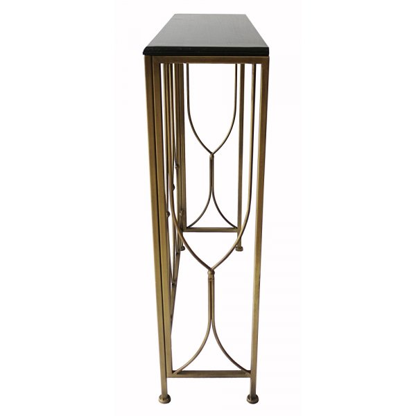 Venestad konsollbord - Tre/gylden Venestad konsollbord - Tre/gylden