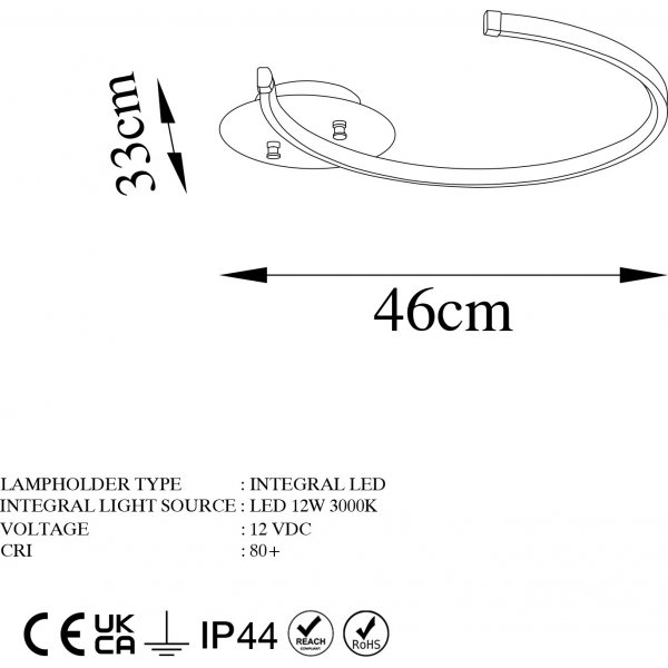 Luno taklampe - Gull