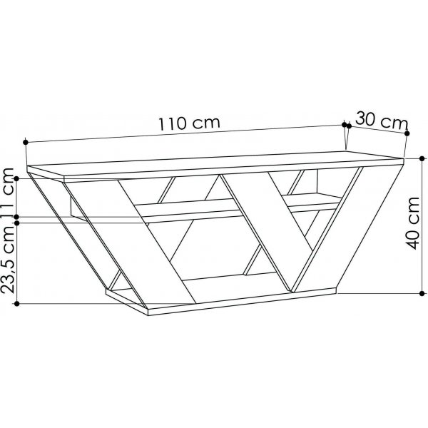 Pipralla mediebenk - Antrasitt Pipralla mediebenk - Antrasitt