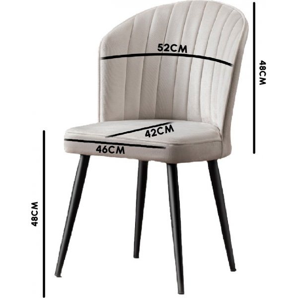 Rubi spisestolsett - Gul/svart Rubi spisestolsett - Gul/svart