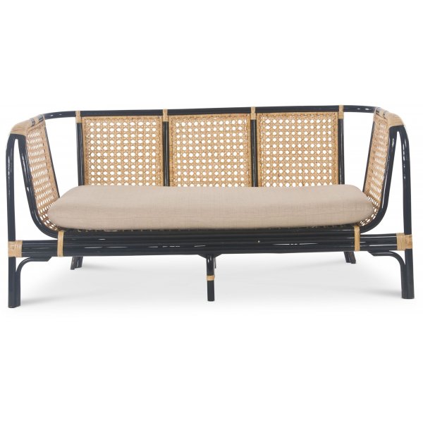 Marbella sofa - Rotting/svart