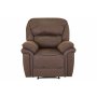 Reclinerlenestol Riverdale - Brun (Mikrofiber)